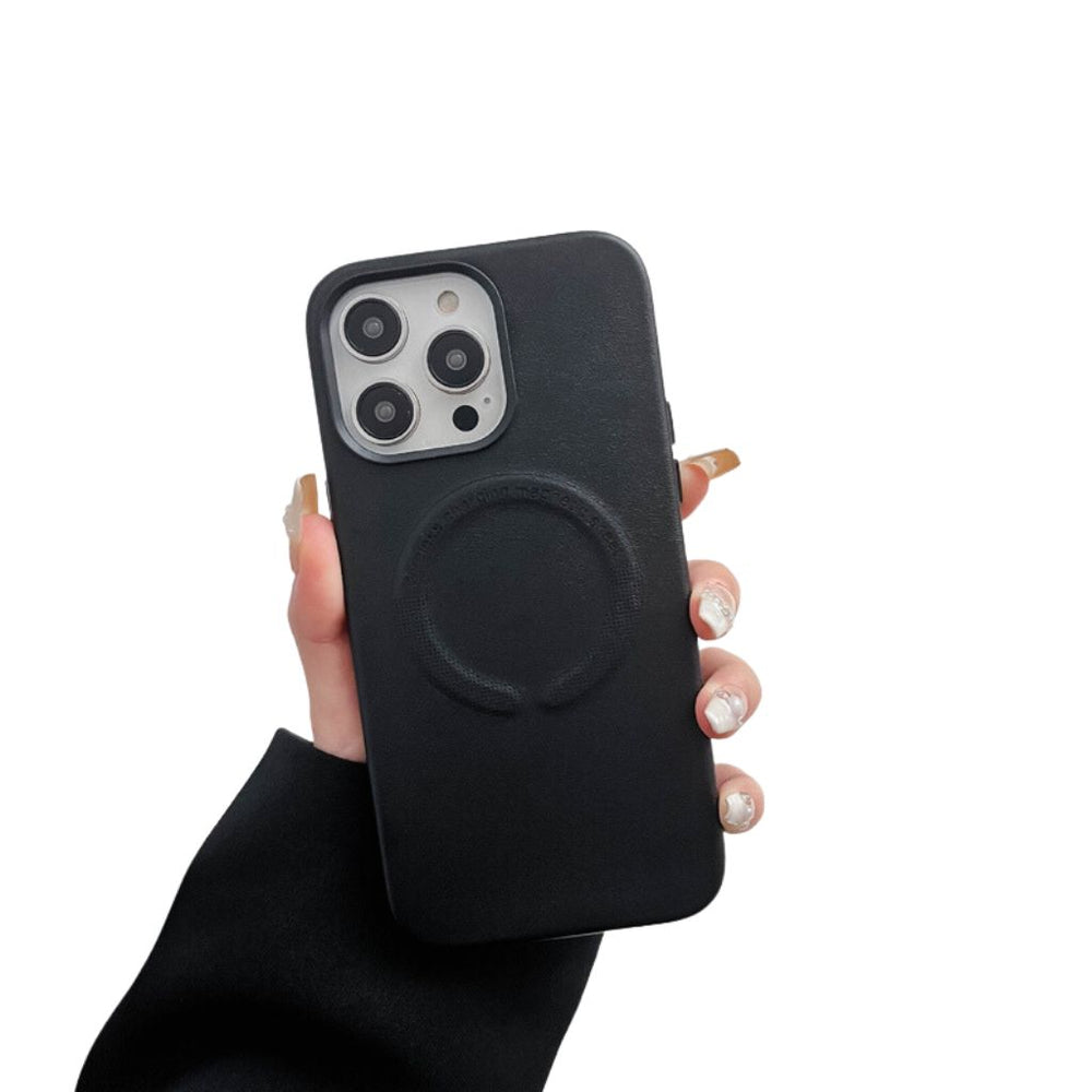 Magnetic MagSafe Leather Protective Case for iPhone