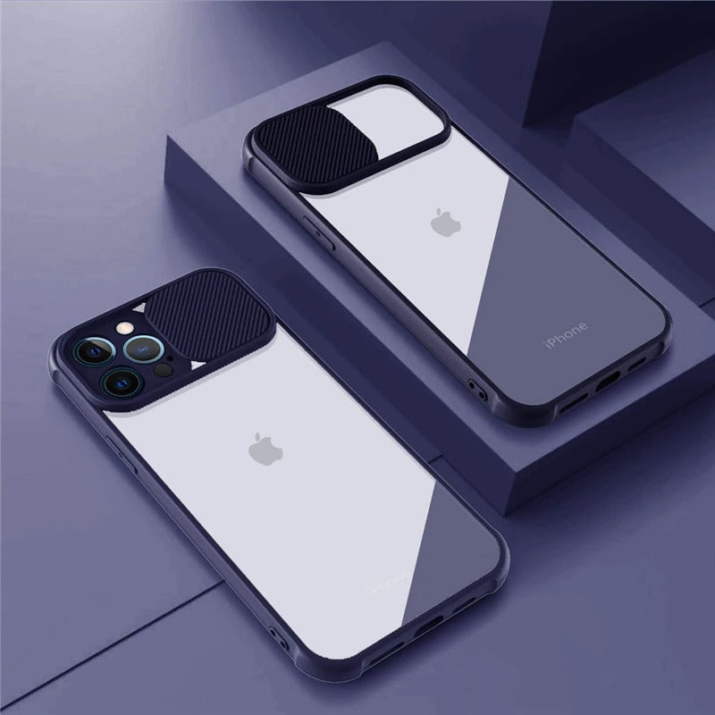 iPhone Transparent Shockproof Bumper Case with Lens Protection - Ospeka Straps