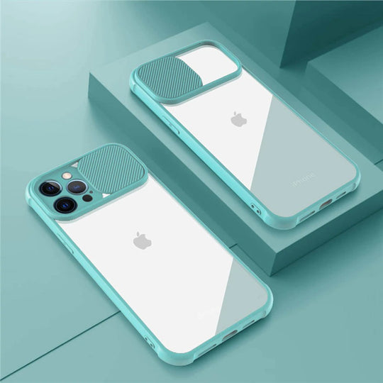 iPhone Transparent Shockproof Bumper Case with Lens Protection - Ospeka Straps