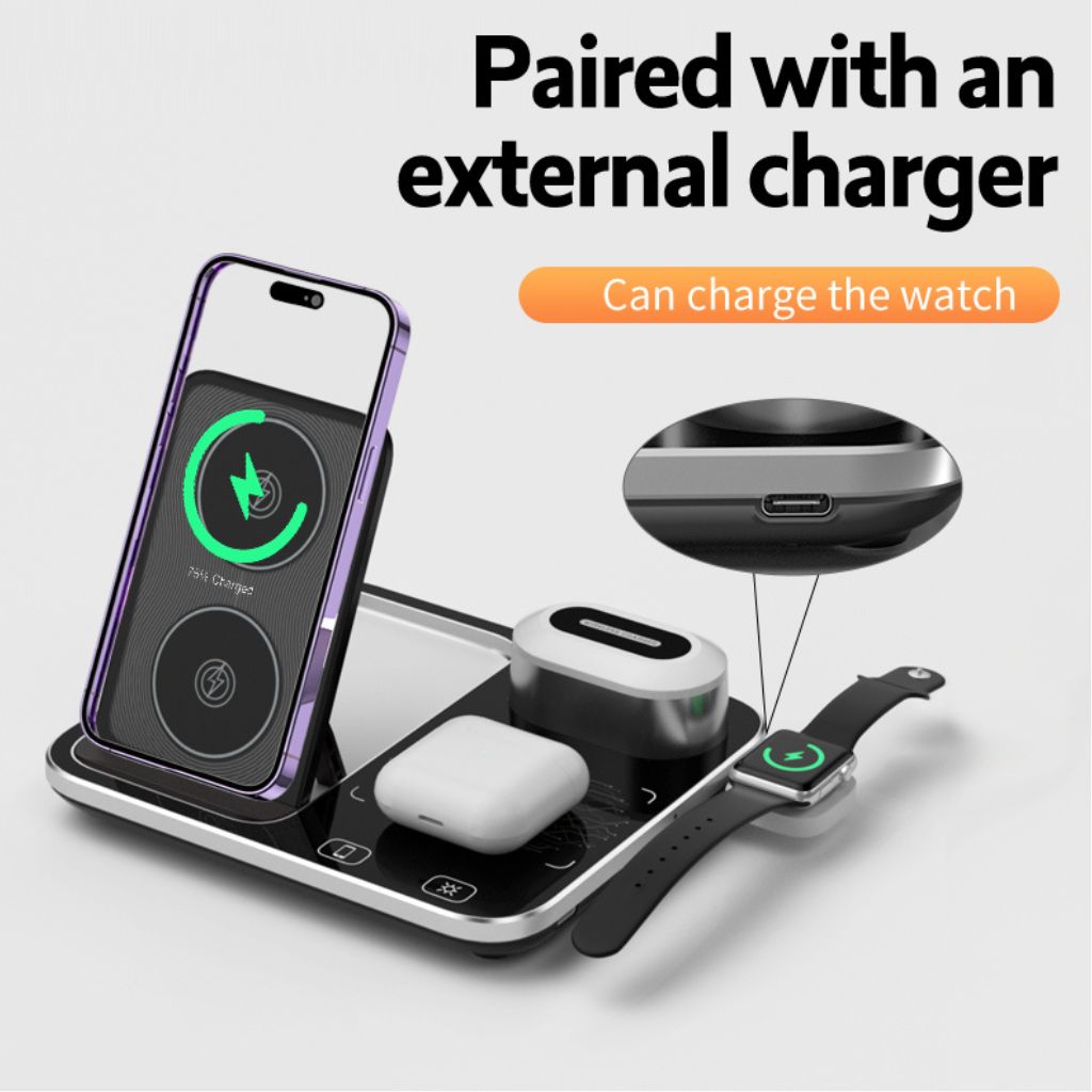 3-in-1 30W Fast Wireless Charger