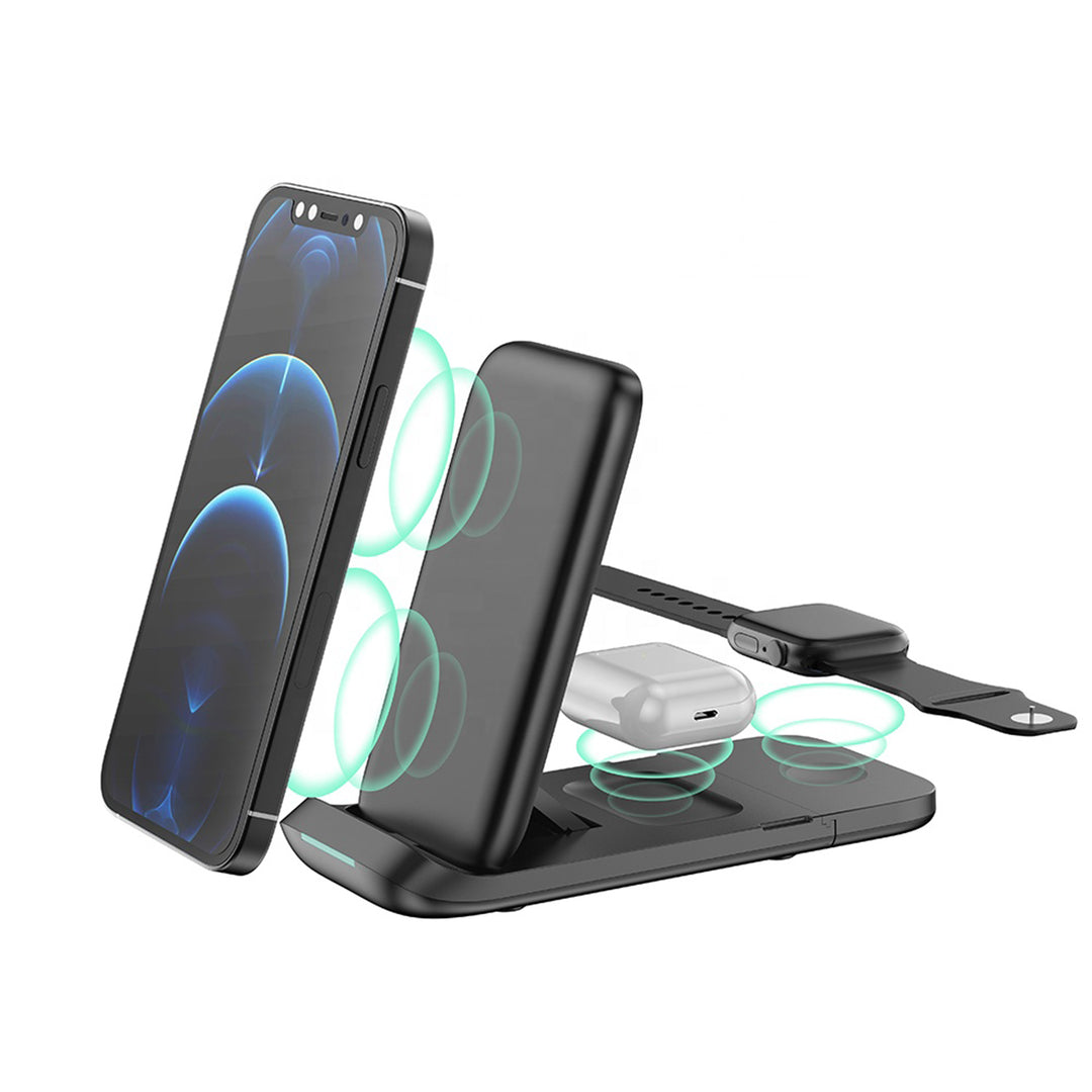3-in-1 15W Foldable Fast Wireless Charger