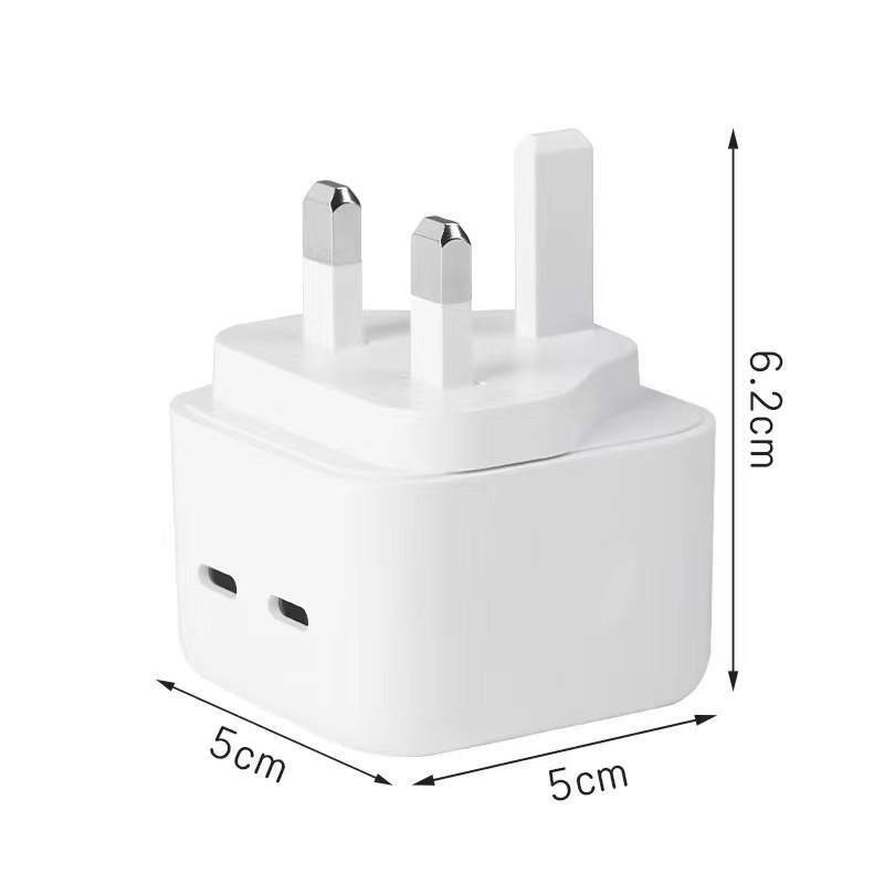 40W Fast Charger Dual USB-C Power Adapter