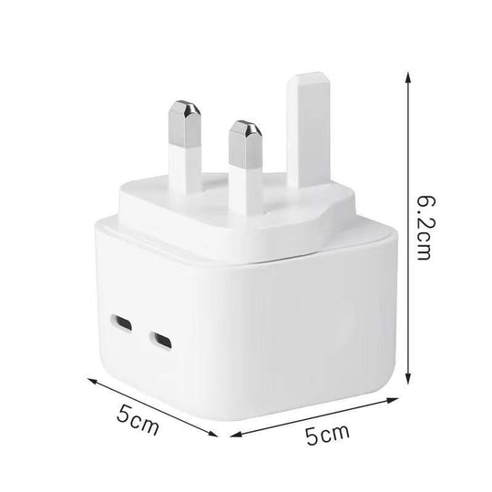 40W Fast Charger Dual USB-C Power Adapter