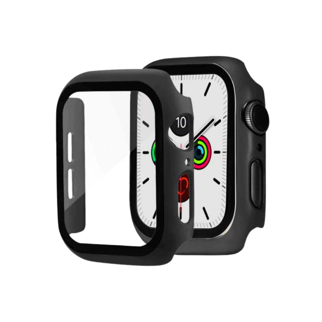 Tempered Glass Screen Protector with Case for Apple Watch - Ospeka Straps