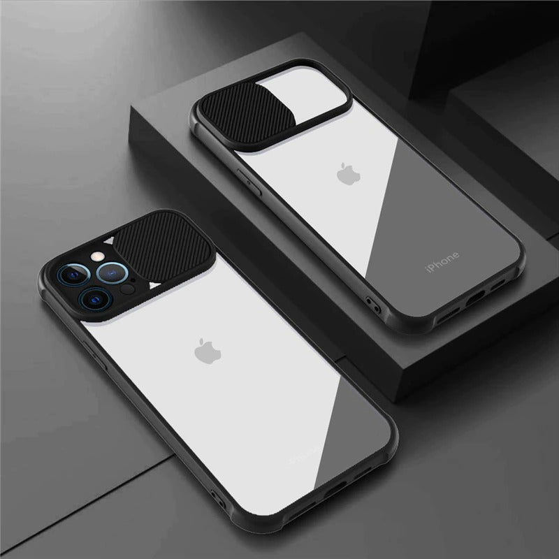 iPhone Transparent Shockproof Bumper Case with Lens Protection - Ospeka Straps