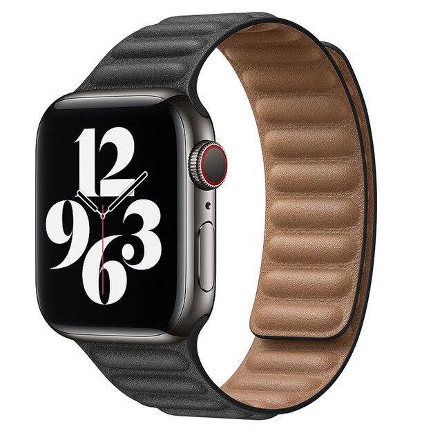 Leather Link Strap for Apple Watch - Ospeka Straps