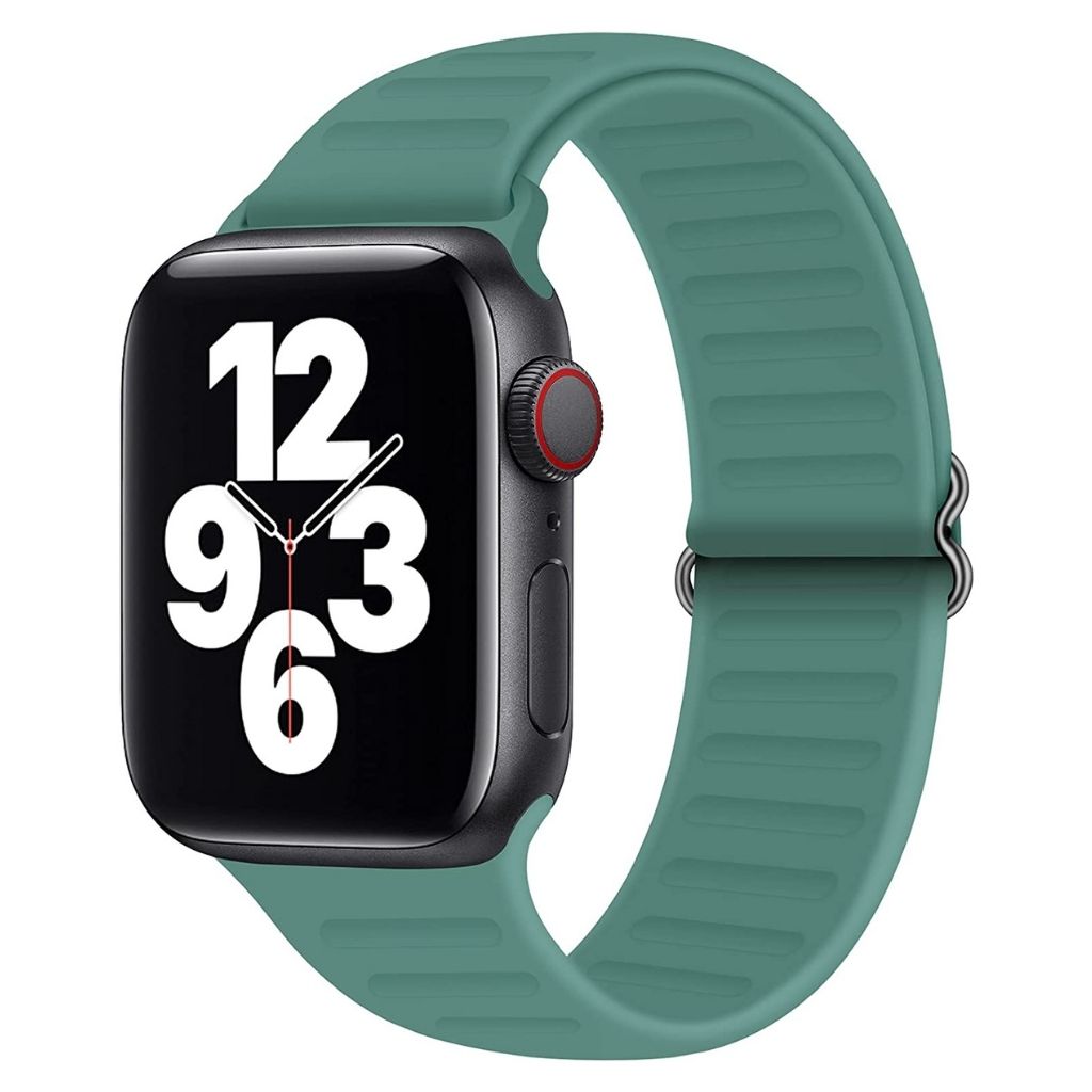 Adjustable Silicone Solo Loop Strap for Apple Watch - Ospeka Straps