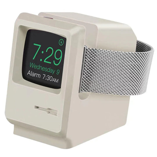 Silicone Apple Watch Charging Dock - Macintosh Retro Take