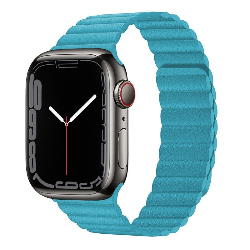 Magnetic Leather Loop Strap for Apple Watch | Ospeka Straps