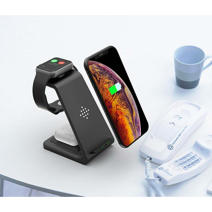 3-in-1 20W Fast Wireless Charging Dock for Apple iPhone - Ospeka Straps